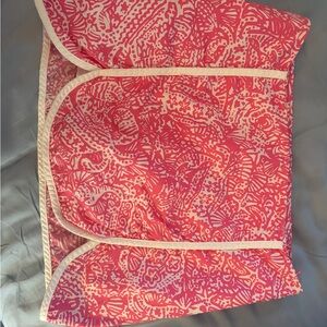 Lilly Pulitzer Pink and White Printed Skort